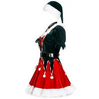 Women's Christmas Costumes Christmas Sexy Color Block Stage Festival Costume Props main image 4