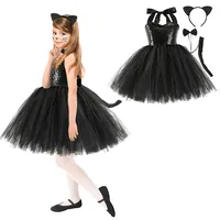 Princess Animal Leopard Nylon Girls Clothing Sets main image 3