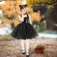 Princess Animal Leopard Nylon Girls Clothing Sets main image 2
