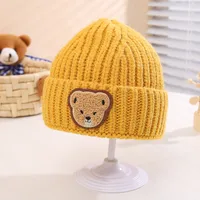 Children Unisex Casual Solid Color Bear Wool Cap sku image 3