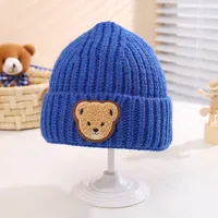 Children Unisex Casual Solid Color Bear Wool Cap sku image 5