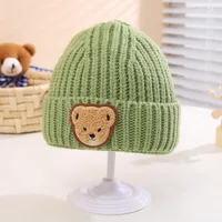 Children Unisex Casual Solid Color Bear Wool Cap sku image 8