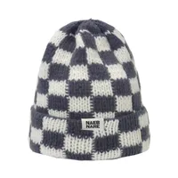 Unisex Elegant Basic Plaid Eaveless Wool Cap main image 4
