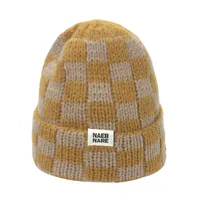 Unisex Elegant Basic Plaid Eaveless Wool Cap sku image 5