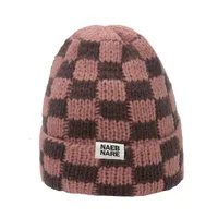 Unisex Elegant Basic Plaid Eaveless Wool Cap sku image 6