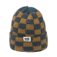 Unisex Elegant Basic Plaid Eaveless Wool Cap sku image 7