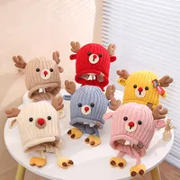 Children Unisex Casual Cute Deer Wool Cap main image 1