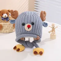 Children Unisex Casual Cute Deer Wool Cap main image 5