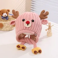 Children Unisex Casual Cute Deer Wool Cap main image 6