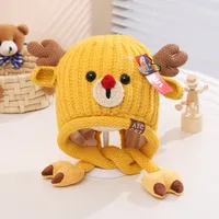 Children Unisex Casual Cute Deer Wool Cap main image 8