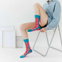 Women's Cartoon Style Animal Fruit Cotton Crew Socks A Pair main image 2