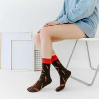 Women's Cartoon Style Animal Fruit Cotton Crew Socks A Pair main image 3