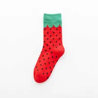 Women's Cartoon Style Animal Fruit Cotton Crew Socks A Pair sku image 9
