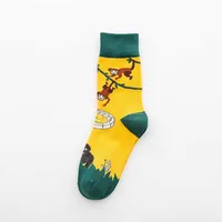 Women's Cartoon Style Animal Fruit Cotton Crew Socks A Pair sku image 13