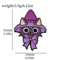 Cartoon Style Cute Funny Clown Ghost Skull Alloy Stamping Stoving Varnish Plating Unisex Brooches sku image 16