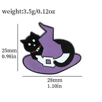 Cartoon Style Cute Funny Clown Ghost Skull Alloy Stamping Stoving Varnish Plating Unisex Brooches sku image 14