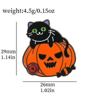 Cartoon Style Cute Funny Clown Ghost Skull Alloy Stamping Stoving Varnish Plating Unisex Brooches sku image 22