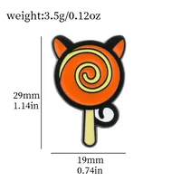 Cartoon Style Cute Funny Clown Ghost Skull Alloy Stamping Stoving Varnish Plating Unisex Brooches sku image 23