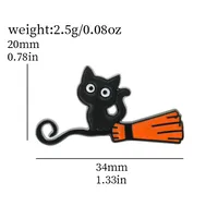 Cartoon Style Cute Funny Clown Ghost Skull Alloy Stamping Stoving Varnish Plating Unisex Brooches sku image 19