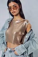 Women's Vest Tank Tops Sequins Sexy Solid Color main image 4