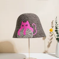Unisex Ig Style Casual Cat Eaveless Bucket Hat main image 6