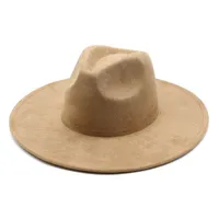 Unisex Vintage Style Baroque Style Ethnic Style Solid Color Wide Eaves Fedora Hat sku image 6