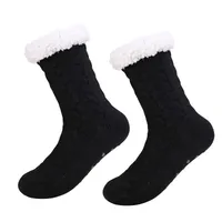 Women's Casual Solid Color Polyacrylonitrile Fiber Jacquard Crew Socks A Pair main image 5