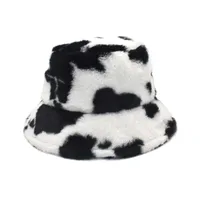 Unisex Casual Streetwear Cow Pattern Flat Eaves Bucket Hat main image 5