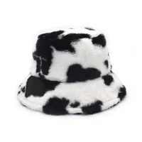 Unisex Casual Streetwear Cow Pattern Flat Eaves Bucket Hat main image 2