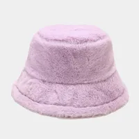 Women's Elegant Basic Solid Color Flat Eaves Bucket Hat sku image 16