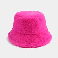 Women's Elegant Basic Solid Color Flat Eaves Bucket Hat sku image 18