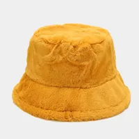 Women's Elegant Basic Solid Color Flat Eaves Bucket Hat sku image 15