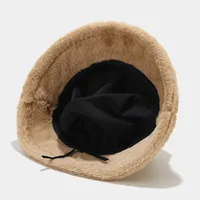 Women's Elegant Basic Solid Color Flat Eaves Bucket Hat main image 2