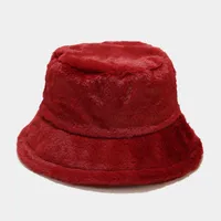 Women's Elegant Basic Solid Color Flat Eaves Bucket Hat sku image 14