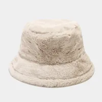 Women's Elegant Basic Solid Color Flat Eaves Bucket Hat sku image 4