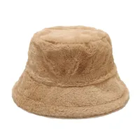 Women's Elegant Basic Solid Color Flat Eaves Bucket Hat main image 3