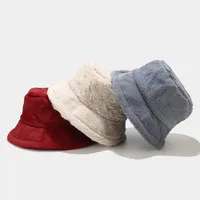 Women's Elegant Basic Solid Color Flat Eaves Bucket Hat main image 4