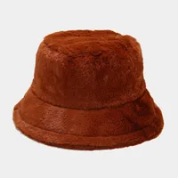 Women's Elegant Basic Solid Color Flat Eaves Bucket Hat sku image 7