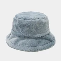 Women's Elegant Basic Solid Color Flat Eaves Bucket Hat sku image 17