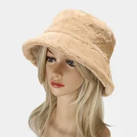 Women's Elegant Basic Solid Color Flat Eaves Bucket Hat main image 5