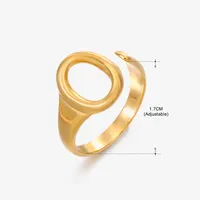 Elegant Modern Style Cherry Shell 304 Stainless Steel Plating 18K Gold Plated Women's Charm Rings Open Rings Rings sku image 9