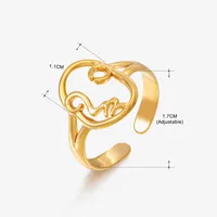 Elegant Modern Style Cherry Shell 304 Stainless Steel Plating 18K Gold Plated Women's Charm Rings Open Rings Rings sku image 7