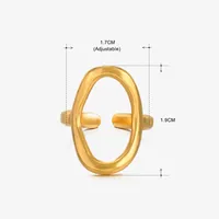 Elegant Modern Style Cherry Shell 304 Stainless Steel Plating 18K Gold Plated Women's Charm Rings Open Rings Rings sku image 10
