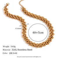 Wholesale Jewelry Simple Style Solid Color 304 Stainless Steel 18K Gold Plated Plating Bracelets Necklace main image 2