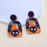 1 Pair Streetwear Halloween Pattern Arylic Drop Earrings sku image 2