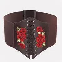 Retro Rose Pu Leather Women's Leather Belts main image 2