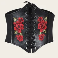 Retro Rose Pu Leather Women's Leather Belts main image 4