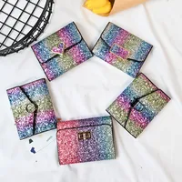 Women's Solid Color Pu Leather Lock Clasp Wallets main image 3