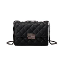Women's Small Pu Leather Solid Color Basic Streetwear Square Open Shoulder Bag Crossbody Bag Chain Bag main image 4