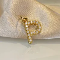 Wholesale Jewelry Fashion Letter Imitation Pearl Freshwater Pearl Copper Necklace main image 2